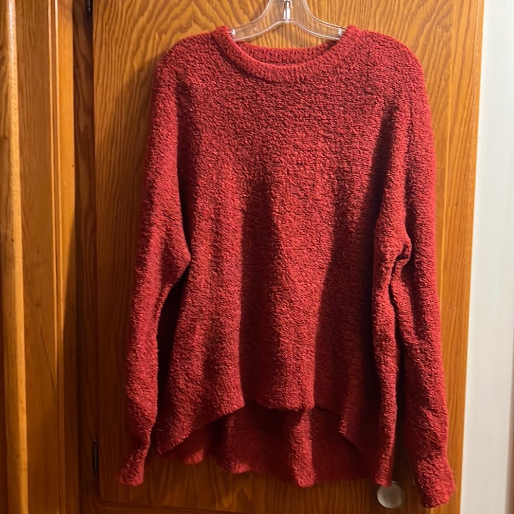 Soft and cozy sweater, red